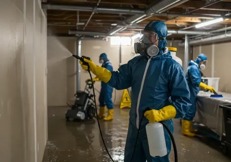 Basement Sanitization and Antimicrobial Treatment process in Shady Hollow, TX